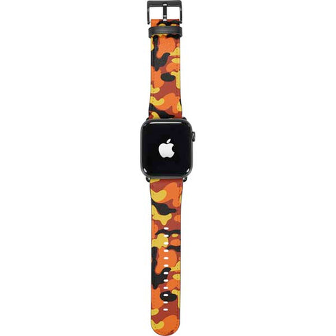 Orange Camo Apple Watch Band 42-44mm