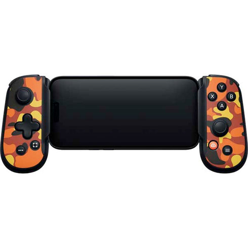 Orange Camo Backbone One for iPhone Game Controller Skin