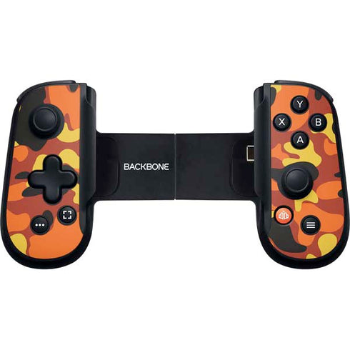 Orange Camo Backbone One for iPhone Game Controller Skin