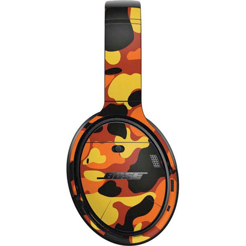 Orange Camo Bose QuietComfort 35 Headphones Skin