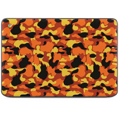 Orange Camo HP Chromebook Skin