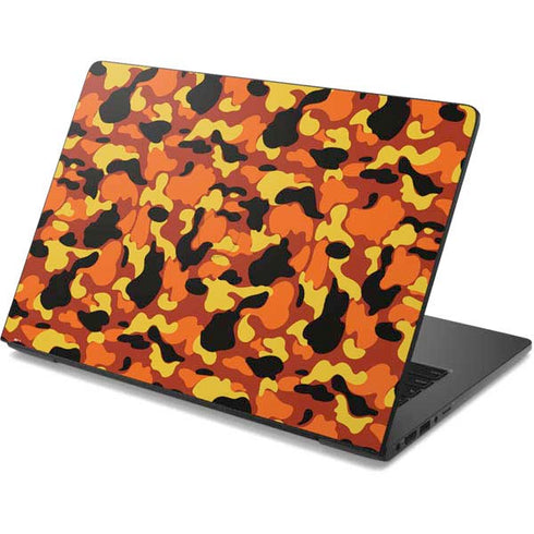 Orange Camo Dell Chromebook Skin