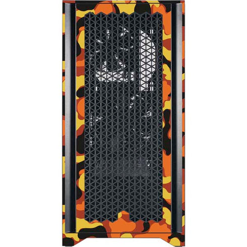 Orange Camo Corsair 4000D Tempered Glass Mid-Tower ATX Case Skin