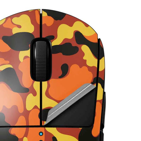 Orange Camo G Pro Wireless Gaming Mouse Skin