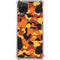 Orange Camo Galaxy A12 Clear Case