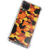 Orange Camo Galaxy A12 Clear Case