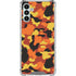 Orange Camo Galaxy A13 5G Clear Case