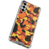 Orange Camo Galaxy A13 5G Clear Case