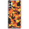 Orange Camo Galaxy A14 5G Clear Case