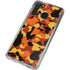 Orange Camo Galaxy A21 Clear Case