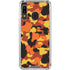 Orange Camo Galaxy A30 Clear Case