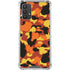 Orange Camo Galaxy A32 5G Clear Case
