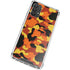 Orange Camo Galaxy A32 5G Clear Case