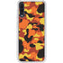 Orange Camo Galaxy A50 Clear Case