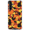 Orange Camo Galaxy A54 5G Clear Case