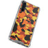 Orange Camo Galaxy A54 5G Clear Case