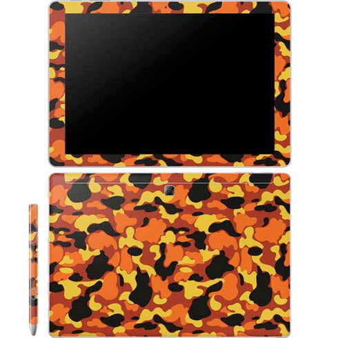 Orange Camo Galaxy Book 12in Skin