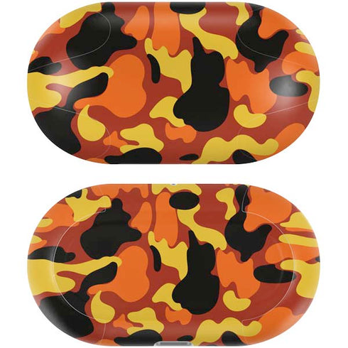 Orange Camo Galaxy Buds Plus Skin