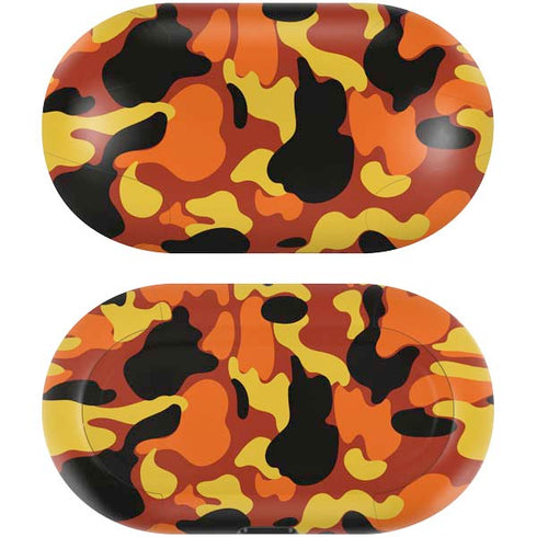 Orange Camo Galaxy Buds Skin