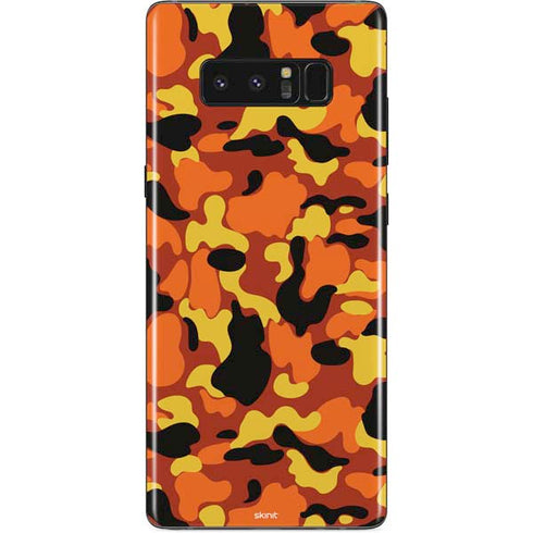Orange Camo Galaxy Note 8 Skin