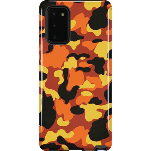 Orange Camo Galaxy Note20 5G Pro Case