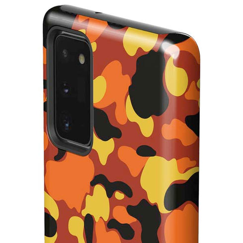Orange Camo Galaxy Note20 5G Pro Case
