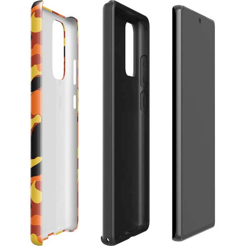 Orange Camo Galaxy Note20 5G Pro Case