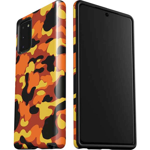 Orange Camo Galaxy Note20 5G Pro Case