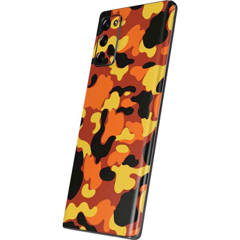 Orange Camo Galaxy Note20 5G Skin