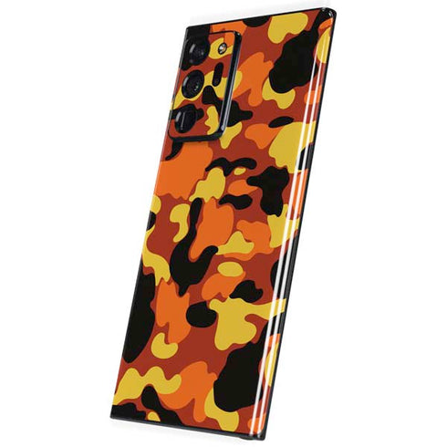 Orange Camo Galaxy Note20 Ultra 5G Skin