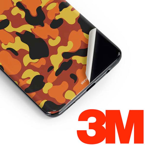 Orange Camo Galaxy S10 Skin