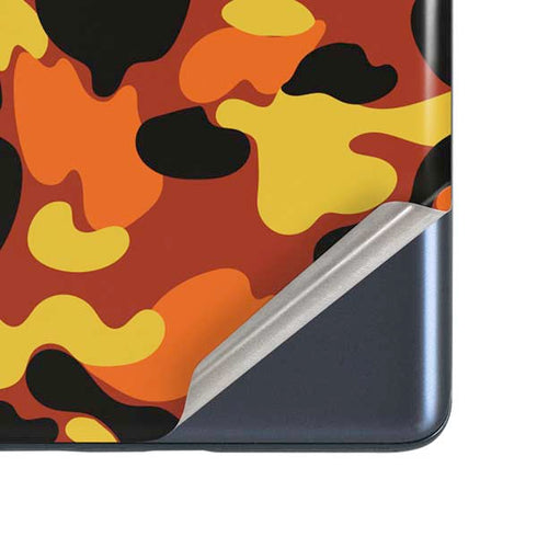 Orange Camo Galaxy S20 Fan Edition Skin