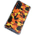 Orange Camo Galaxy S20 FE Clear Case
