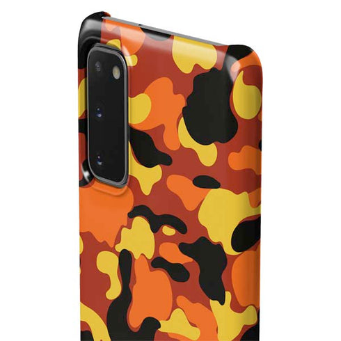 Orange Camo Galaxy S20 Lite Case