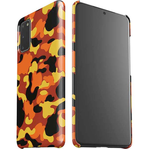 Orange Camo Galaxy S20 Lite Case
