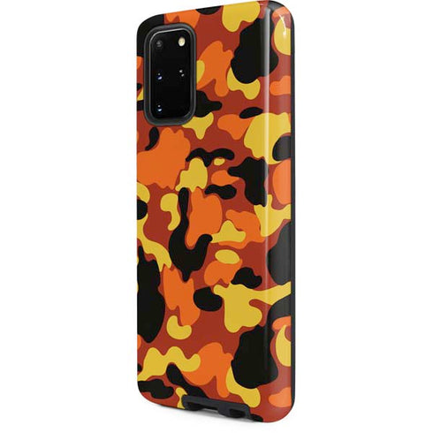 Orange Camo Galaxy S20 Plus Pro Case