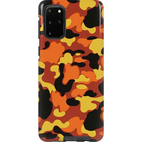 Orange Camo Galaxy S20 Plus Pro Case