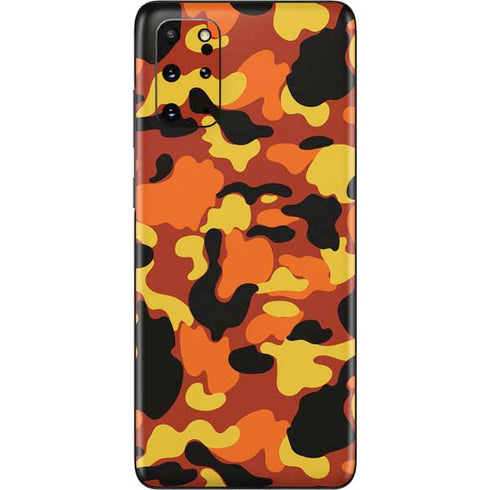 Orange Camo Galaxy S20 Plus Skin