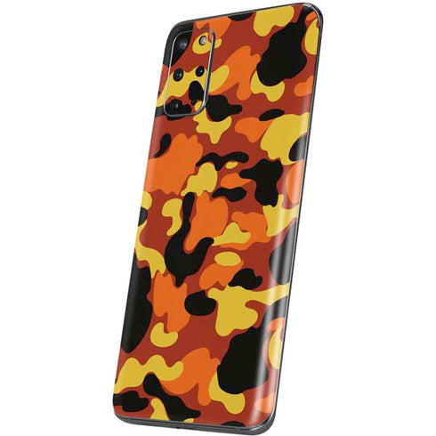 Orange Camo Galaxy S20 Plus Skin