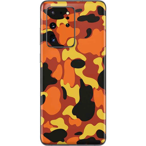 Orange Camo Galaxy S20 Ultra 5G Skin