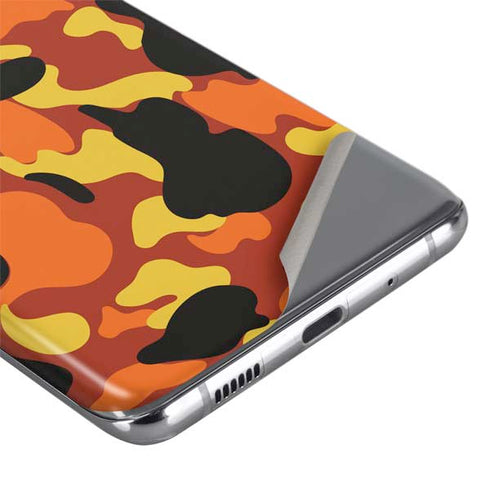 Orange Camo Galaxy S20 Ultra 5G Skin