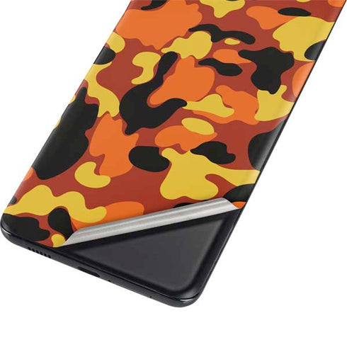 Orange Camo Galaxy S21 5G Skin
