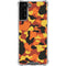 Orange Camo Galaxy S21 FE Clear Case