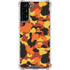 Orange Camo Galaxy S21 Plus 5G Clear Case