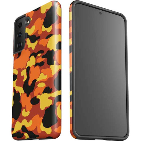 Orange Camo Galaxy S21 Plus 5G Pro Case