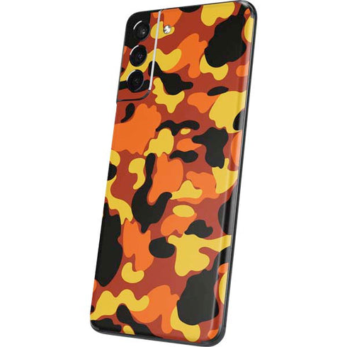 Orange Camo Galaxy S21 Plus 5G Skin
