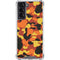 Orange Camo Galaxy S22 Clear Case