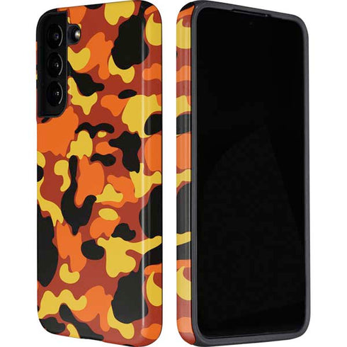 Orange Camo Galaxy S22 Plus Pro Case
