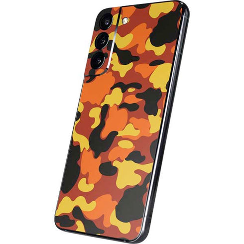 Orange Camo Galaxy S22 Plus Skin