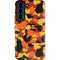 Orange Camo Galaxy S22 Pro Case